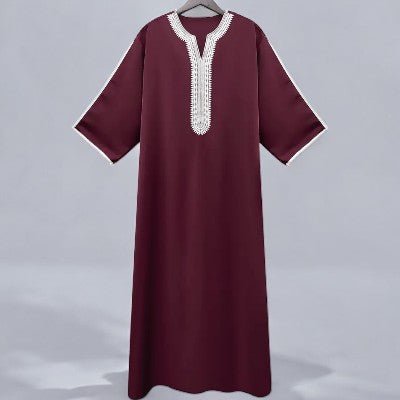 Caftan Musulman - GentlemenCaftan™ - Rouge Bordeaux - To Noor