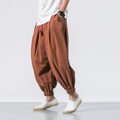 Pantalon Sarouel - LinSarouel™ - Marron - To Noor